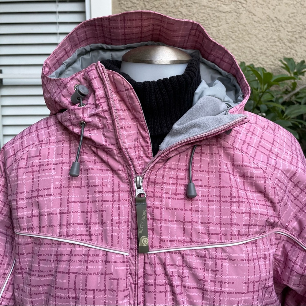 Light pink/gray Betty Rides snow jacket - Picture 2 of 12